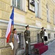 Pietní vzpomínka u busty generála Karla Kutlvašra na Nuselské radnici v úterý 9. května 2023.
