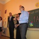 Zahájení školního roku radním Zdeňkem Pokorným a zastupitelem Josefem Svobodou na ZŠ Mendíků - 1. 9. 2015