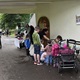 Po citlivé rekonstrukci altánu v parku Jezerka, která proběhla v režii městské části Praha 4, se toto krásné místo díky obětavým sousedům pomalu, ale jistě stává místním centrem nabízejícím čtenářský a odpočinkový kout nebo třeba potřebný klid pro práci na notebooku. Snímky jsou z akce spolku Probuďme Nusle, který zde ve čtvrtek 4. června 2020 odstartoval v 17 hodin veřejné čtení, spojené s koncertem, tvůrčí dílnou pro děti a sousedským stolem. Na akci se přišli podívat i zástupci radnice - radní pro investice Filip Vácha a místostarosta pro kulturu a majetek Michal Hroza /oba TOP 09).