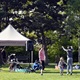 Action Fun Days, to jsou pravidelná středeční odpoledne v parku Na Pankráci. Foto je z 3. května 2023.