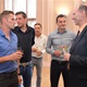 Společenské setkání zástupců městské části Praha 4 a fotbalového klubu FK Slavoj Vyšehrad při příležitosti oslav postupu do Fotbalové národní ligy ČR na Nuselské radnici - 20. 7. 2015