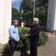 Návštěva starosty Pavla Caldra v kostelích sv. Václava v Nuslích a sv. Pankráce na Pankráci za účasti faráře R. D. Jiřího Kusého