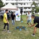 Krčské sídliště v Praze 4 se v deštivý čtvrteční den 16. září 2021 rozehřálo dětskou akcí Sportuj mezi paneláky, kde si účastníci vyzkoušeli slackline, spikeball, kanjam či provazovou dráhu pro nejmenší.