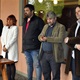 Sedící figura je už zpátky na Novodvorské