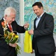 Setkání starosty Petra Štěpánka s čestným občanem prof. Richardem Hindlsem k jeho 65. narozeninám