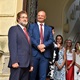 Pozdravit nové prvňáčky přišel na ZŠ Nedvědovo náměstí i radní Jaroslav Míth (ODS), který má na radnici na starosti oblast dopravy.