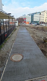 Obyvatelům Prahy 4 a návštěvníkům obchodního centra na Pankráci pomůže nový bezbariérový přístup z ulice Na Pankráci od zastávky tramvají a autobusů Pankrác.