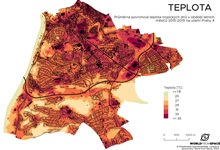 Družicová analýza vegetace, zástavby a mikroklimatu Prahy 4