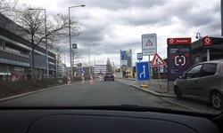 Omezení u OC Arkády Pankrác Omezení u OC Arkády Pankrác