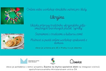 Workshopy vaření na školách - zaměření na Ukrajinu
Workshopy vaření na školách - zaměřené na Jakutsko Workshopy vaření na školách - zaměření na Ukrajinu
Workshopy vaření na školách - zaměřené na Jakutsko