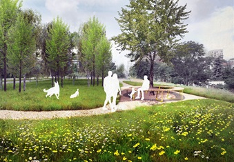 Park V Zápolí projde revitalizací - vizualizace