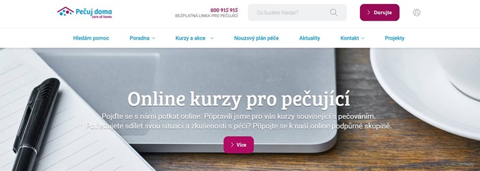 Nabídka online kurzů a podpůrných skupin pro pečující o své blízké