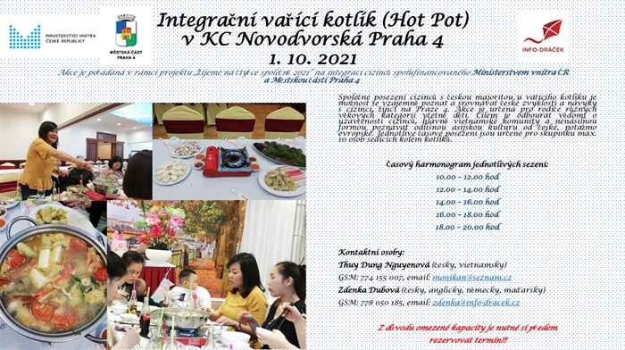 Integrační vařící kotlík (Hot Pot) 