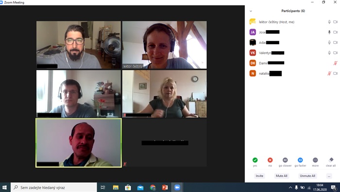 On-line kurzy češtiny úspěšně pokračují