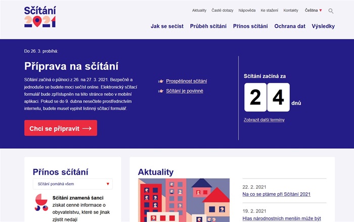 web sčítání - titulka - 24 dní