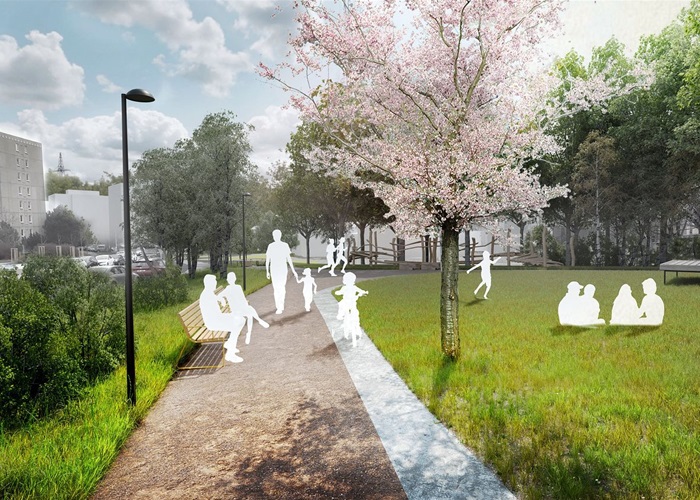 Park V Zápolí projde revitalizací - vizualizace