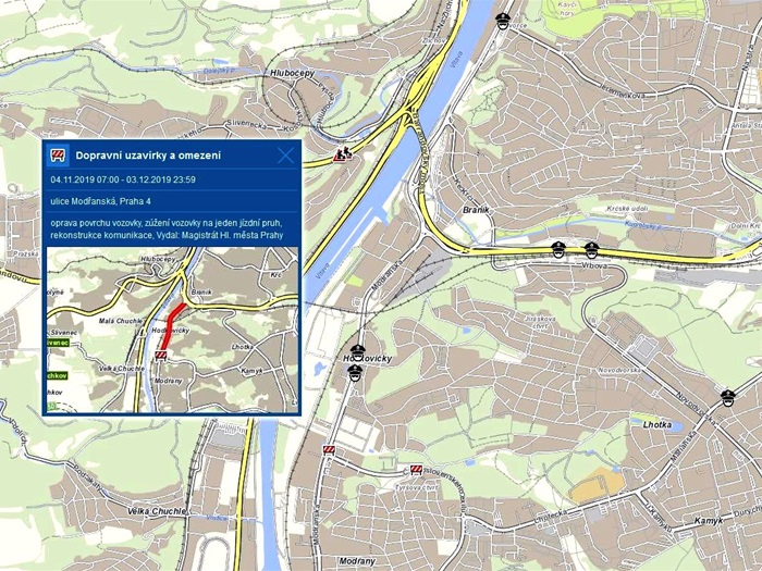 modřanská omezení