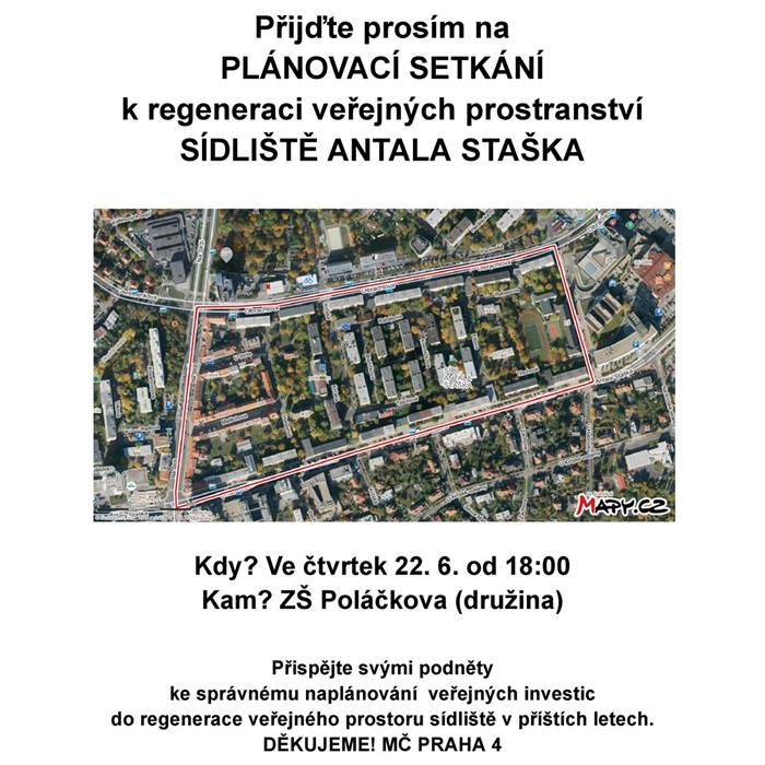 Zapojte se s námi do rozvoje Prahy 4 - setkání