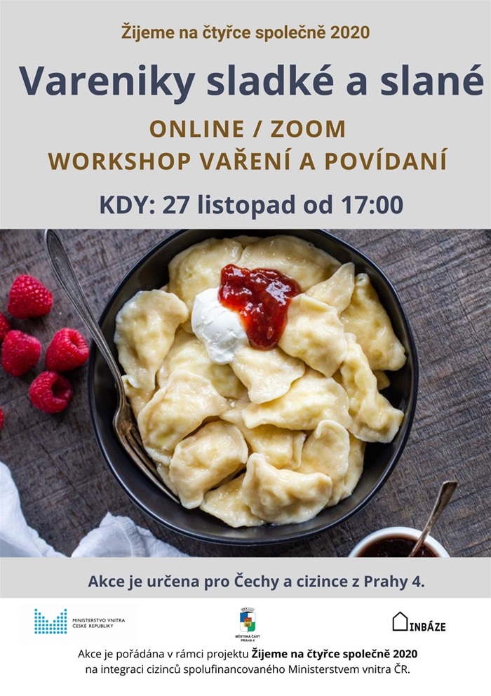 Leták veřejné stolování 4 - Vareniky sladké a slané, Ukrajina