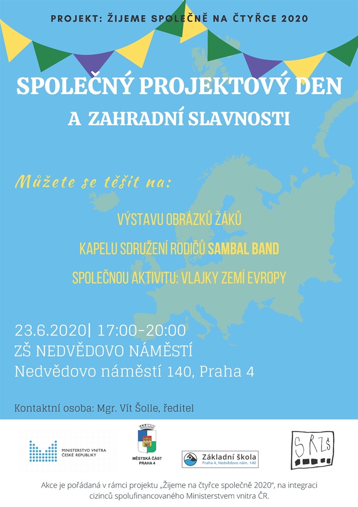 SPOLEČNÝ PROJEKTOVÝ DEN A ZAHRADNÍ SLAVNOSTI