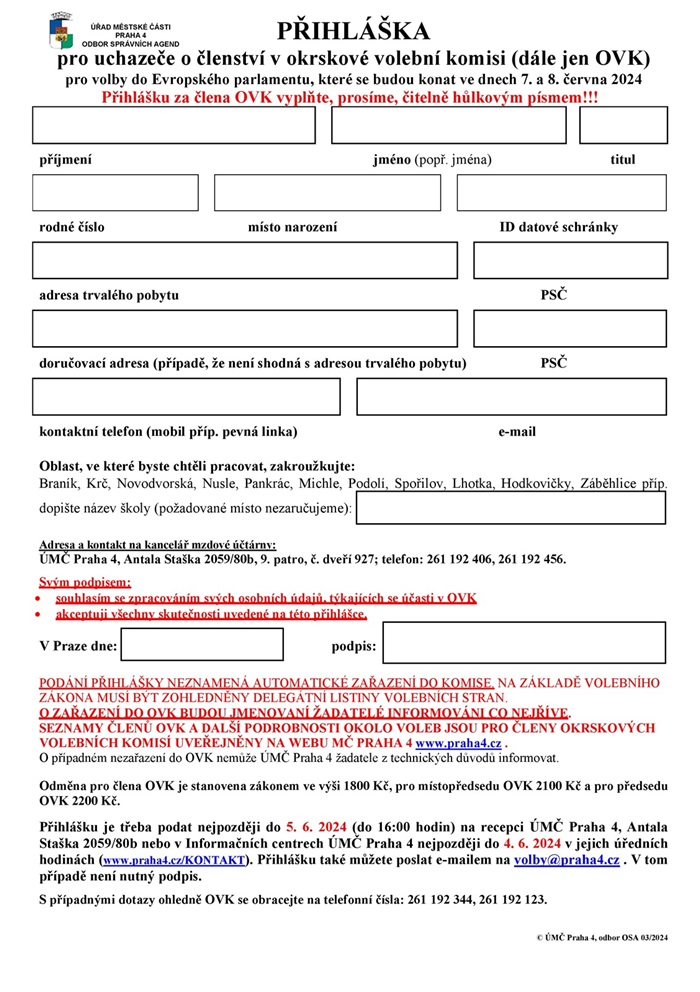 Přihláška do OVK - doplnění komisí - V3