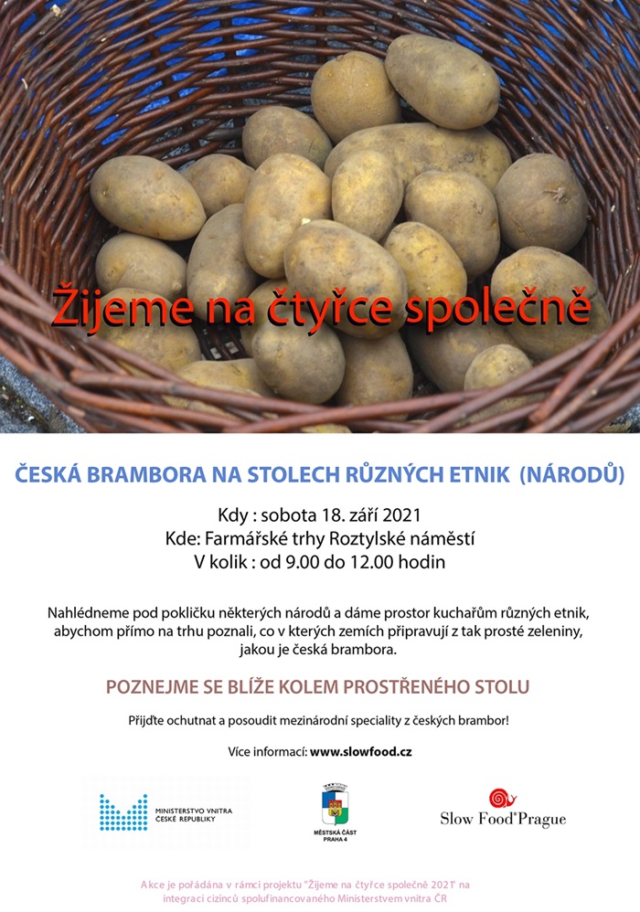 Česká brambora na stolech různých etnik národů  